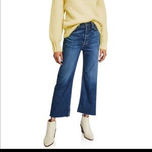 GRLFRND Bobbi High-Rise Cropped Wide-Leg Jeans - Viva Forever